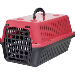 Cat Carrier Box - Medium Size - Red