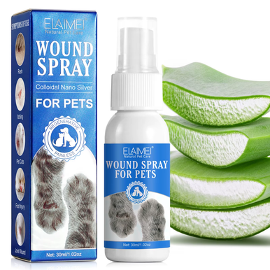 ELAIMEI Pet Wound Spray – Colloidal Nano Silver - 30 ml | ELA-WS30