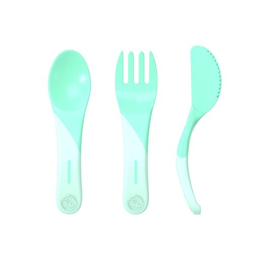 Twistshake Learn Cutlery 6+m - Pastel Green | TWI78201