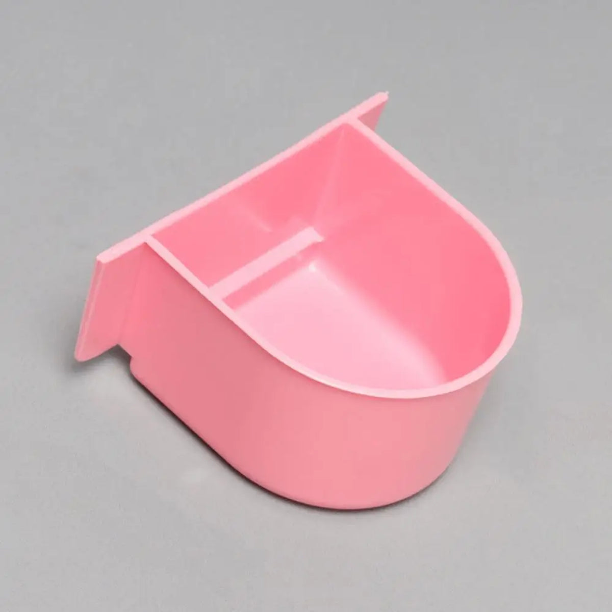 Plastic Feeder for Parrots Cage - Pink