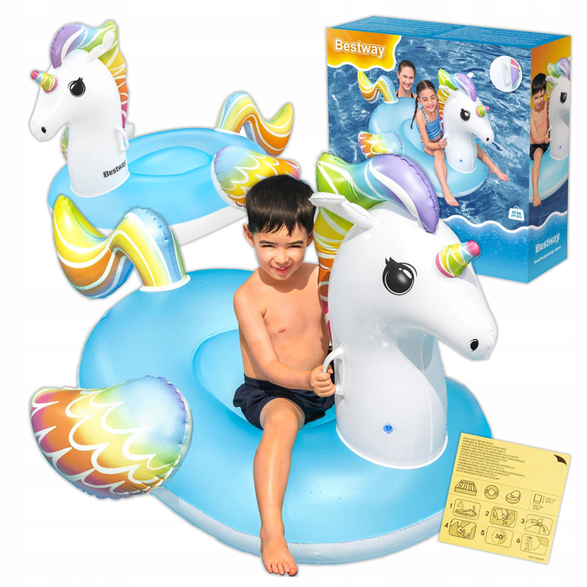 Bestway Inflatable Unicorn Ride-On Pool Float | P-41113