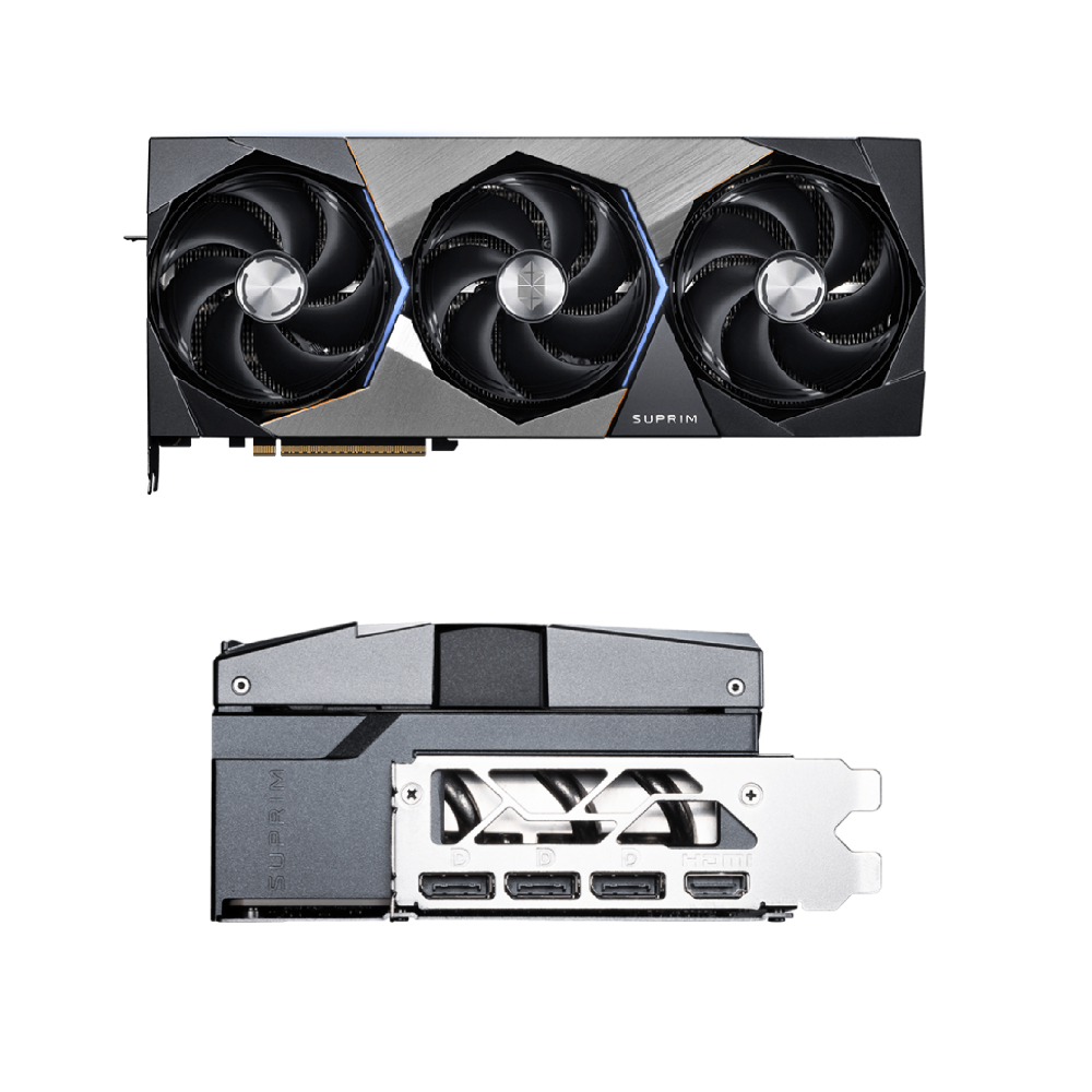 MSI GeForce RTX 5080 16G Suprim Liquid SOC Graphics Card, 16GB GDDR7 256-Bit Memory, 2745 MHz Boost Clock, 30 Gbps Memory Speed, 10752 CUDA Cores, PCI Express Gen 5 x16 | 912-V531-027