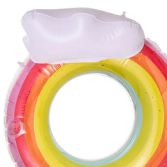Bestway Rainbow Inflatable Pool Float with Cloud Headrest | P-43647