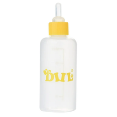 Pet Nursing Feeding Bottle with Brush - Yellow - 90 ml | PET-FB-YLW01