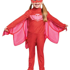 Red Pajama Hero Costume (Jumpsuit with Cape) | 091162