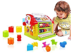 Hola Activity House Shape Sorter - Educational Playset with Shapes, Abacus & Interactive Features | 739