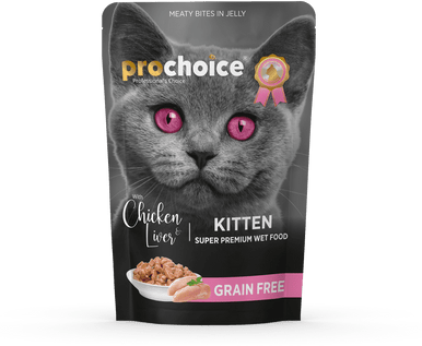 Prochoice Pouch Kitten Chicken with Liver 85 Grs | P3028