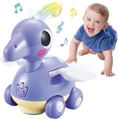 Mola Dinosaur Rolling Toy – Toddler Push & Roll Figure - Purple | 6110