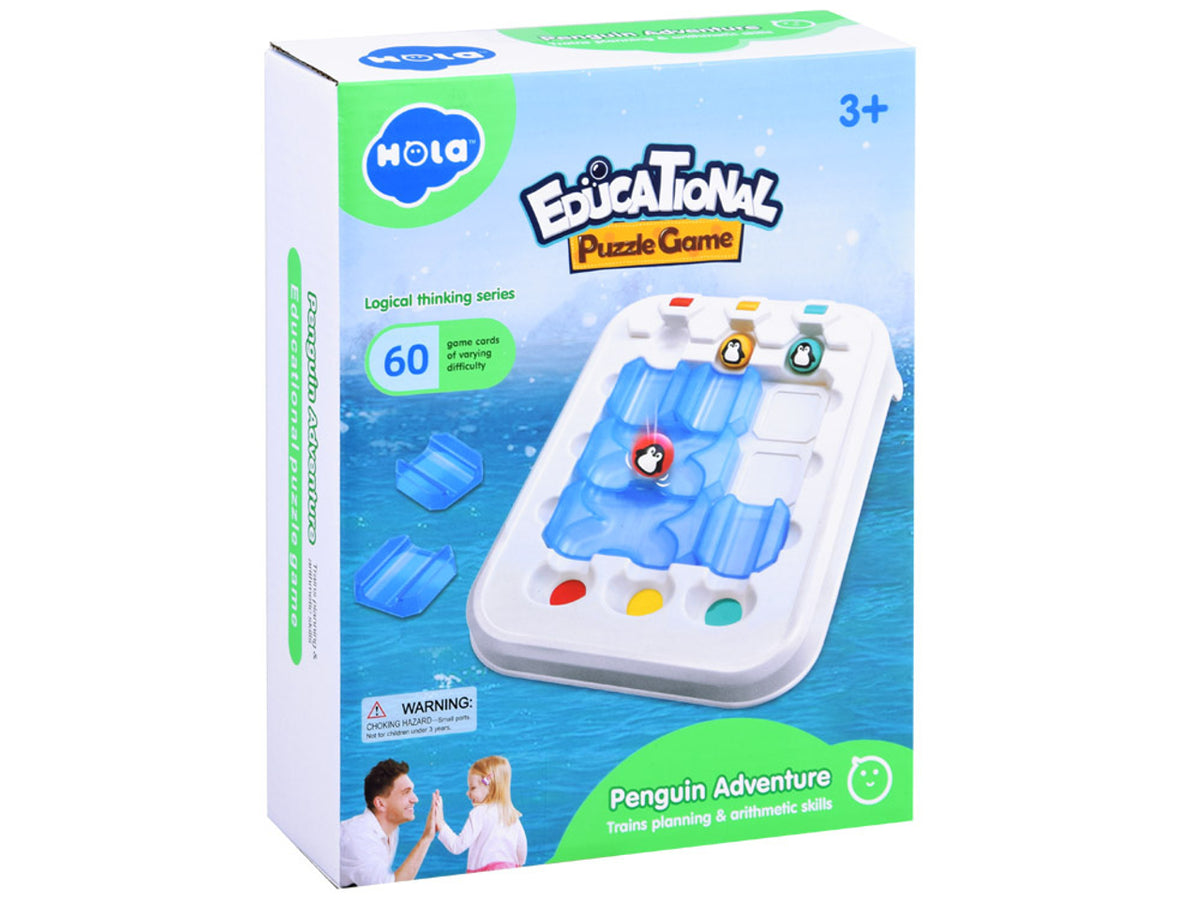 Hola Educational Puzzle Game – Penguin Adventure Logic Challenge | E7978