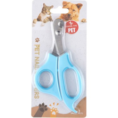 Pet Nail Clippers for Cats & Dogs - Safe and Easy Grooming Trimmer Scissors - Blue