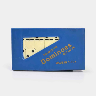 Dominoes Set of 28 - Double Six - Blue | AL5211P