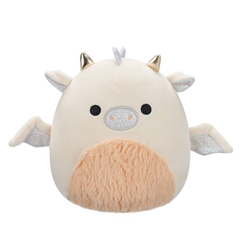 Squishmallows تنين كريمي وخوخي "باك" مقاس 7.5 بوصة | SQCR07646