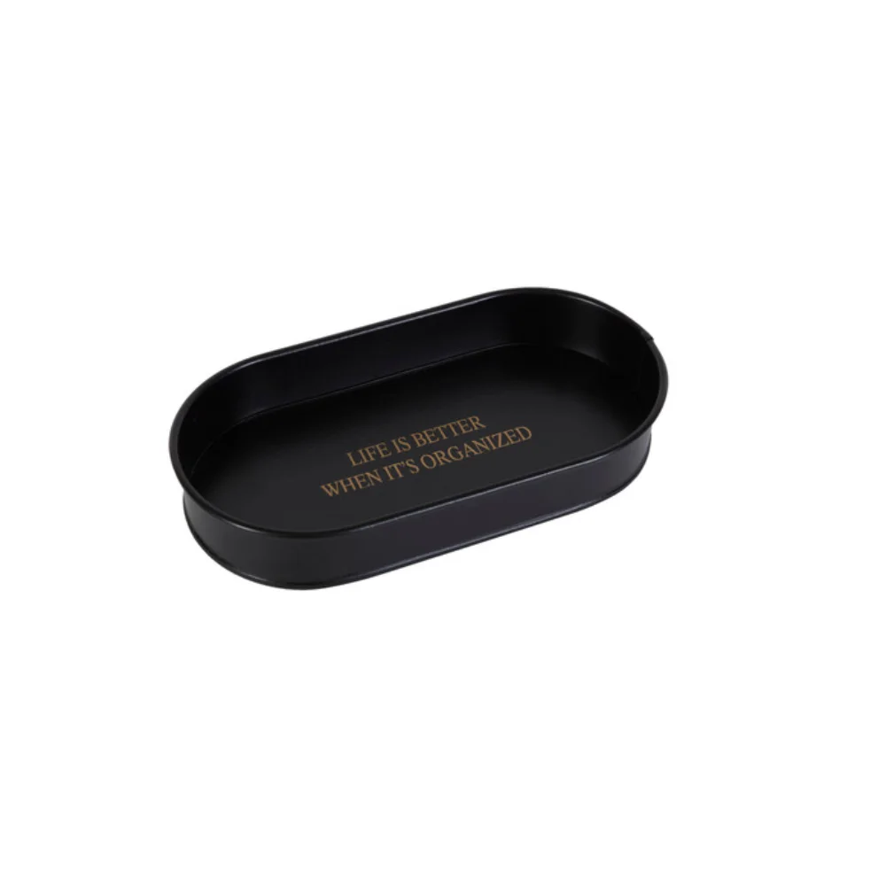 Karaca Home Sylvia Decorative Tray Organizer 29cm [Black] | 153.09.01.4823