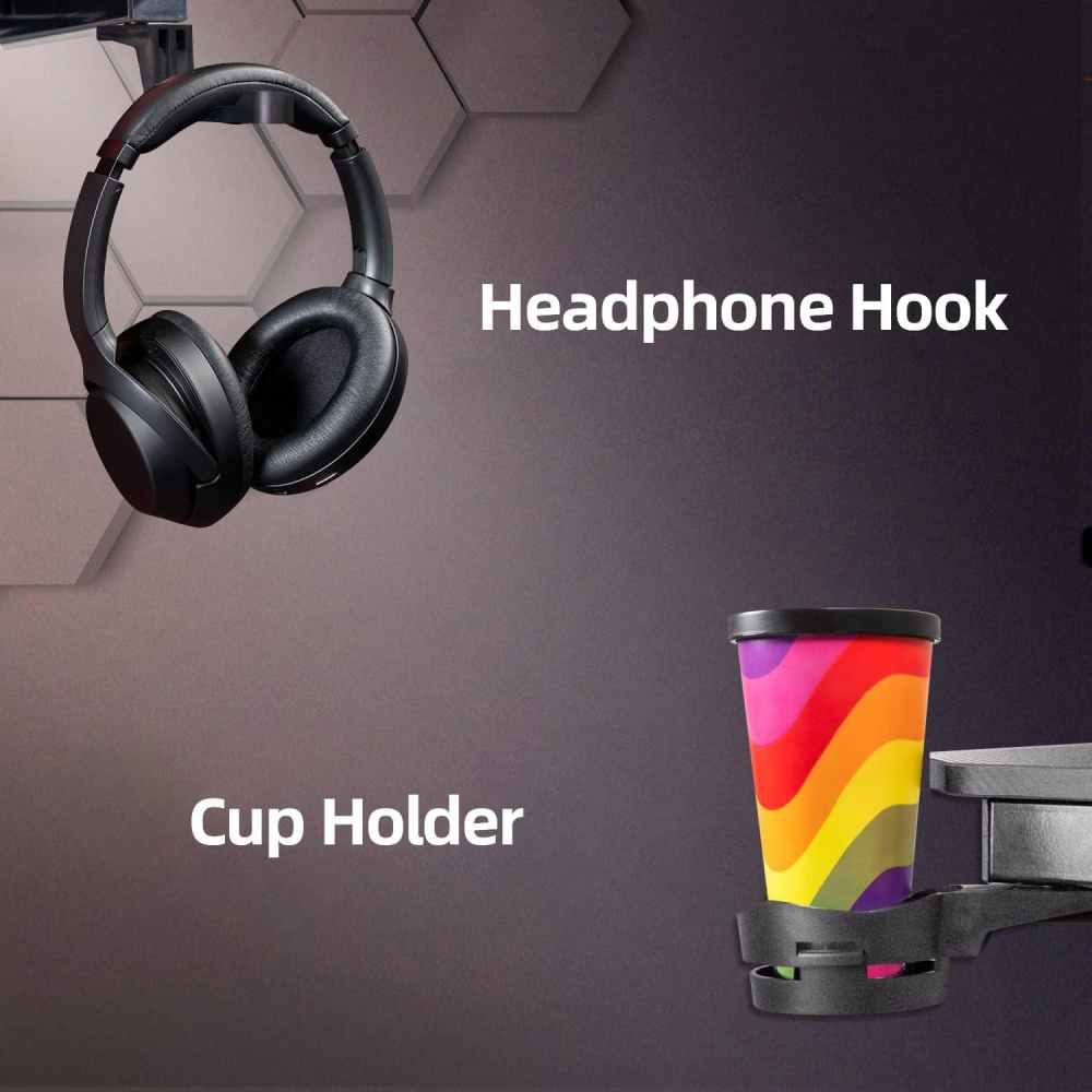 Homall Gaming Ergonomic Computer and Gaming Table Z Shaped for Pc | GD001