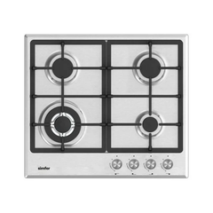 Simfer H6.405.VGRIM 60 cm Built-in Gas Hob Stainless Steel | MAO1-6405VGRIM