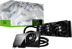 MSI GeForce RTX 5080 16G Suprim Liquid SOC Graphics Card, 16GB GDDR7 256-Bit Memory, 2745 MHz Boost Clock, 30 Gbps Memory Speed, 10752 CUDA Cores, PCI Express Gen 5 x16 | 912-V531-027