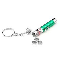 2-in-1 Laser Pointer Pet Toy - Green | PET-LSR-GRN01