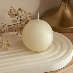 Karaca Home Ball Candle 6cm [Beige] | 8680214388518