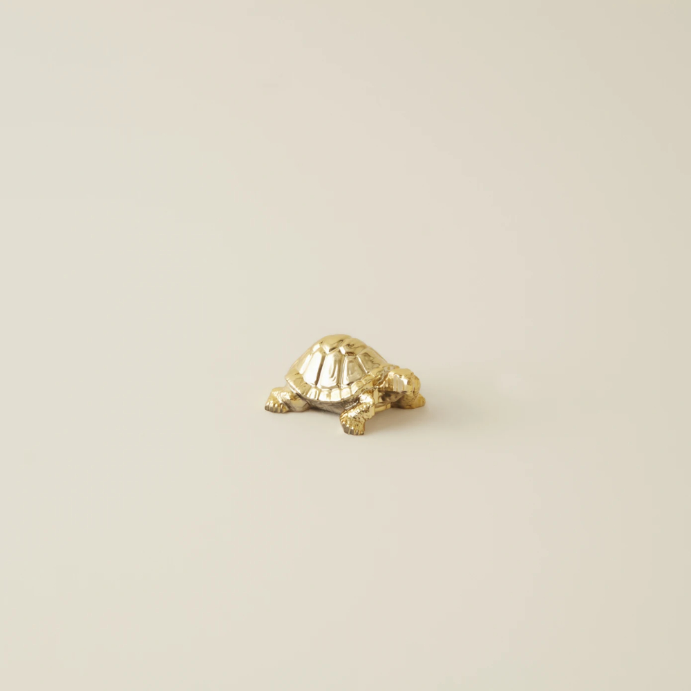 Karaca Home Tiny Turtle Decorative Object [Gold] | 8680214382622