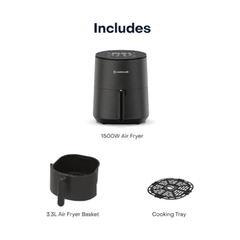 Nutricook Air Fryer Mini 2 3.3L - Black |  NC-AFM033K