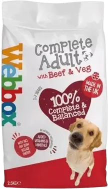 Webbox Complete Dog Food, Beef & Vegetables 2.5kg | 2474