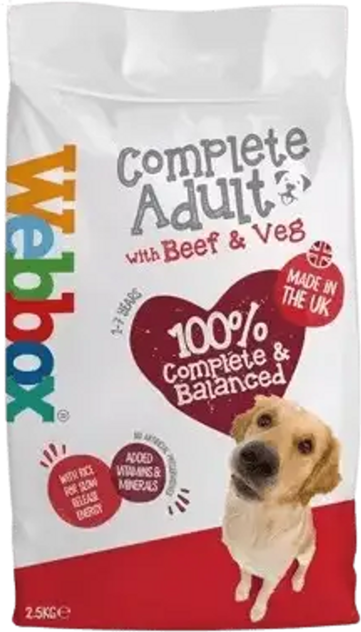 Webbox Complete Dog Food, Beef & Vegetables 2.5kg | 2474