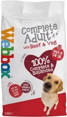 Webbox Complete Dog Food, Beef & Vegetables 2.5kg | 2474