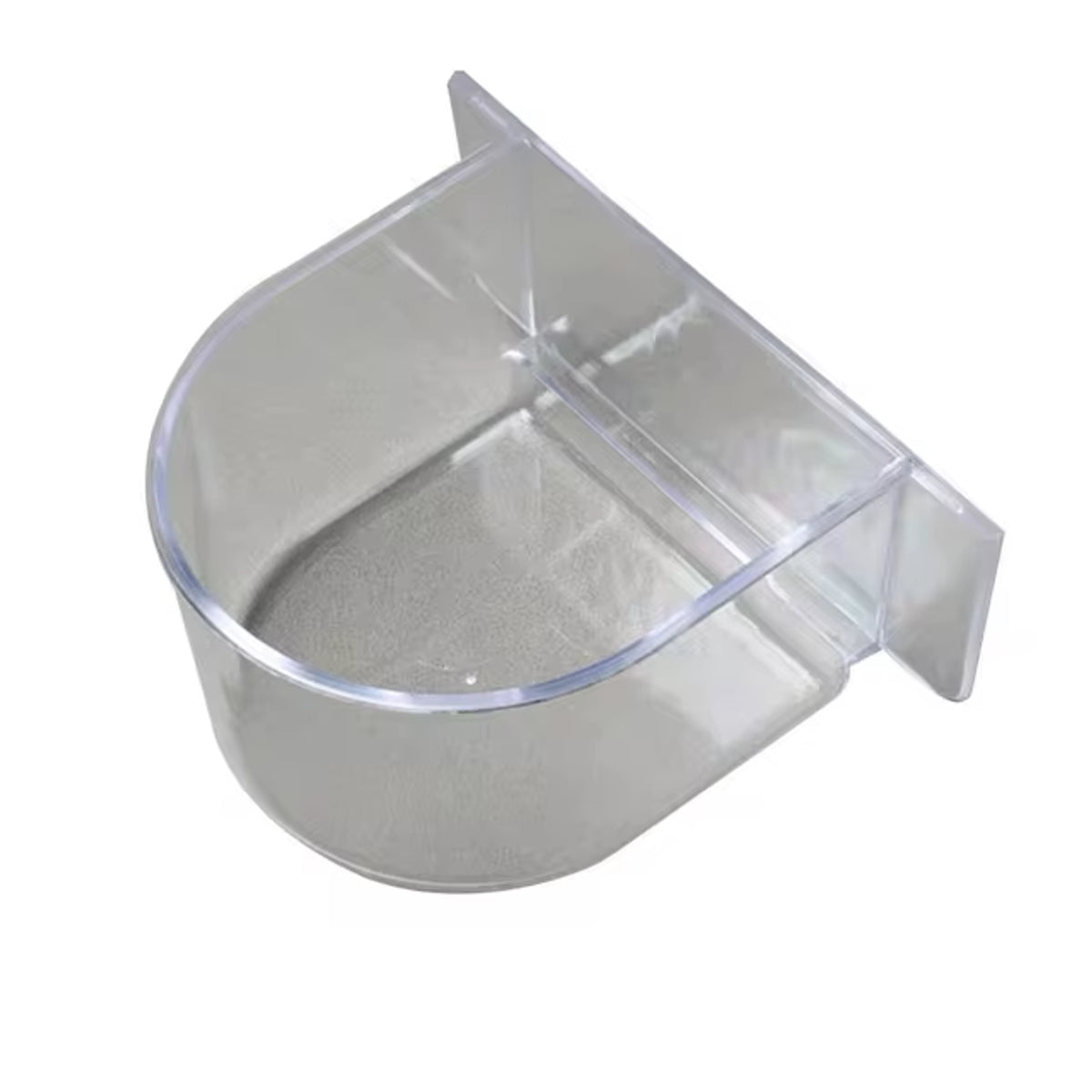 Plastic Feeder for Parrots Cage - Transparent