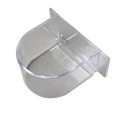 Plastic Feeder for Parrots Cage - Transparent