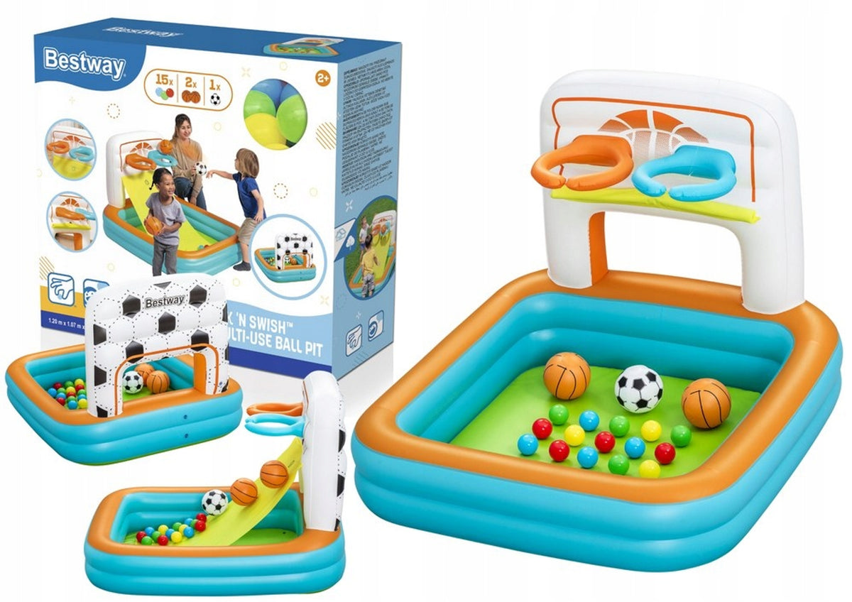Bestway Inflatable Basketball Play Center - With Balls & Dual Hoops | P-52728