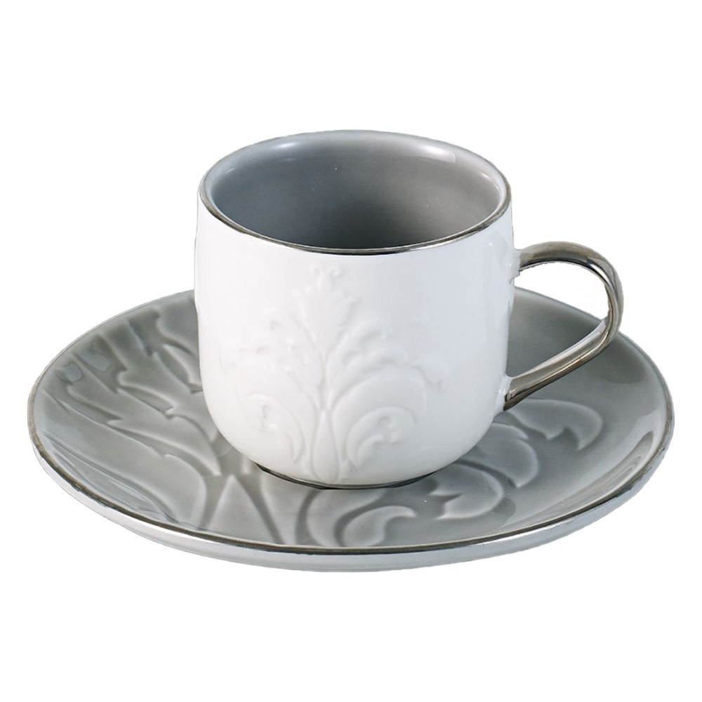 Dorsch Leaf Olive 12 Pieces Coffee Cups Set | DH-09322