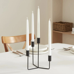 Karaca Home Siela 4 Candlestick [Black] | 8680214382585