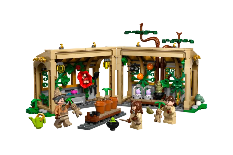 LEGO Hogwarts Castle: Herbology Class - Classroom Greenhouse Playset - 390 Pieces | 76445