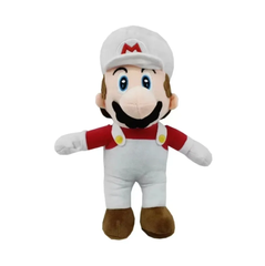 Super Mario Plush Toy 30 cm - Soft Stuffed Figure, White & Red Outfit | 53
