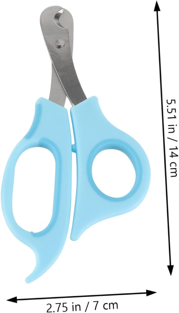 Pet Nail Clippers for Cats & Dogs - Safe and Easy Grooming Trimmer Scissors - Blue