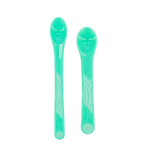 Twistshake 2x Feeding Spoons Straight 4+m - Pastel Green | TWI78191