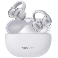 Promate Wireless Earbuds BT with Charging Case Open-Ear Clip-On - White | AIRCLIP.WHITE