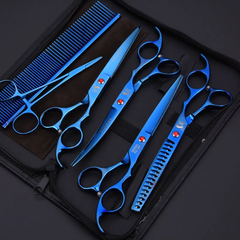 Professional Dog Grooming Scissors Set - 7 Inch JP Pet Shears, 6pcs | PET-SCISSOR-2025