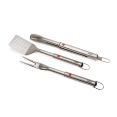 Joseph Joseph GrillOut 3-Piece Stainless-Steel BBQ Turner, Tongs & Fork Set | 2000004