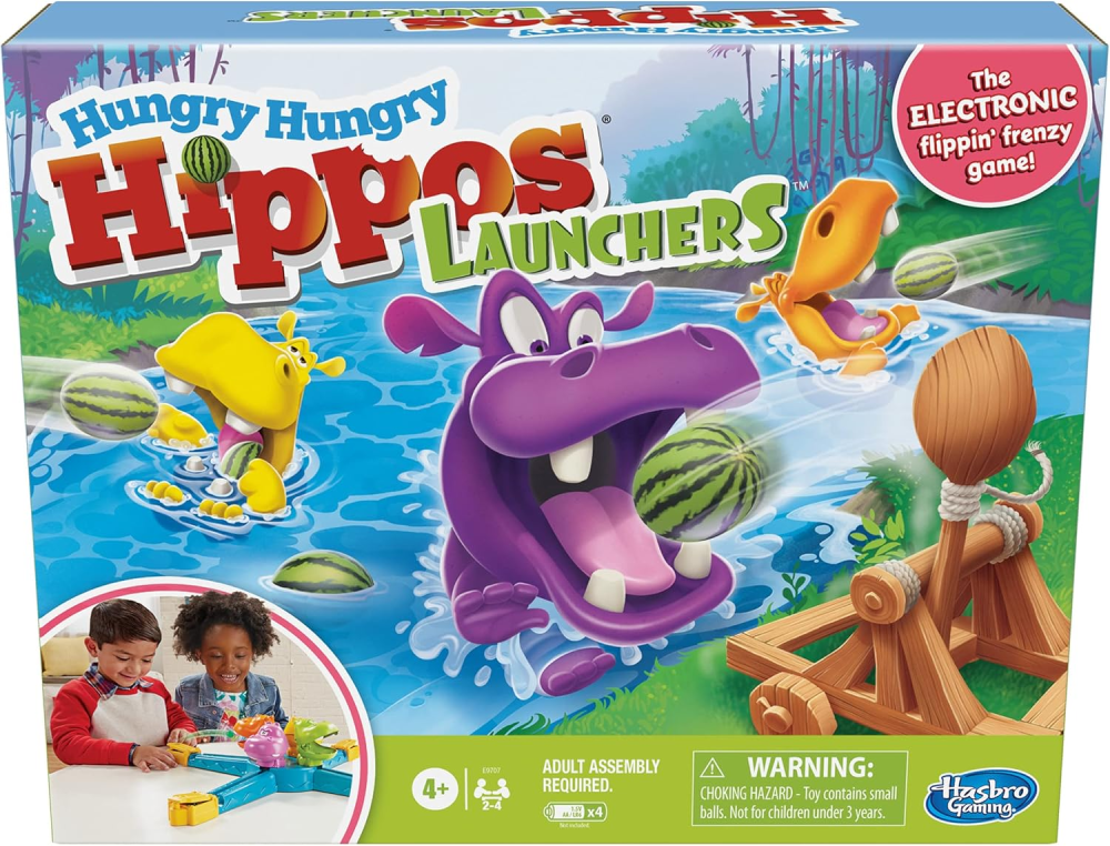 Hasbro - لعبة إطلاق أفراس النهر الجائعة (بالإنجليزية) | HBGME9707E