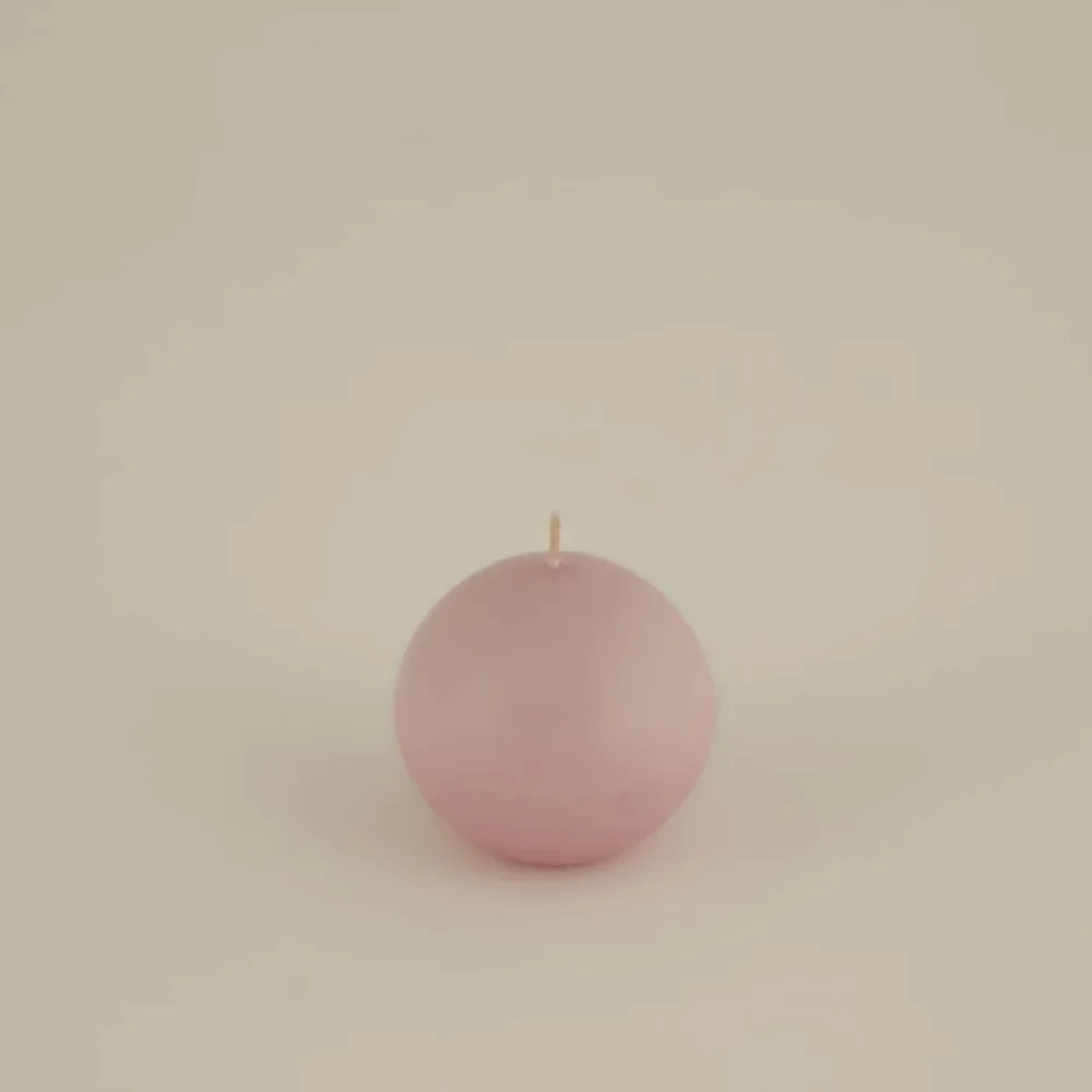 Karaca Home Ball Candle 8cm [Pink] | 8680214388556