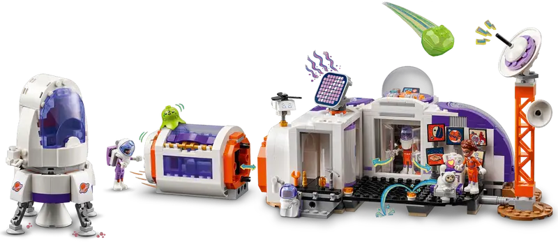 LEGO Mars Space Base and Rocket - Space Exploration Playset - 981 Pieces | 42605