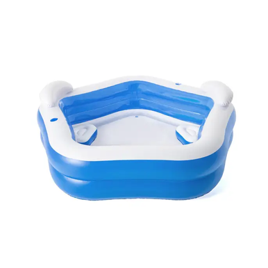 Bestway حوض سباحة عائلي قابل للنفخ مع مقاعد وحاملات أكواب | P-54153