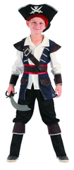 Pirate Captain Costume (Shirt, Pants with Boot Tops, Hat, Belt, Shoulder Strap) | 091017