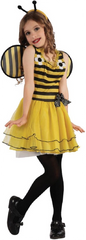 Bee Costume (Dress, Wings, Headpiece, Bow) - Medium Size (120-130 cm) | 091021