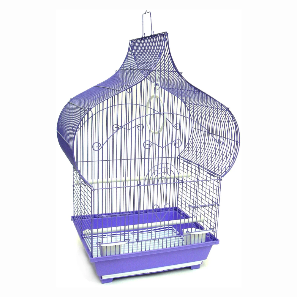 Special Canary Cage - Purple Base with Accessories