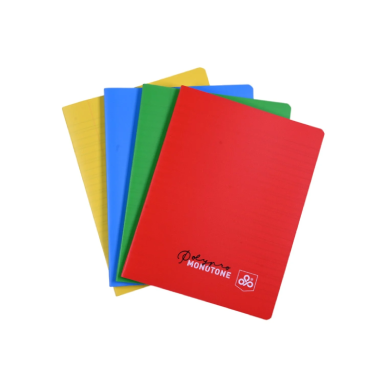 OPP Polypro 2 Lines Notebook - 165 × 210 mm, Red