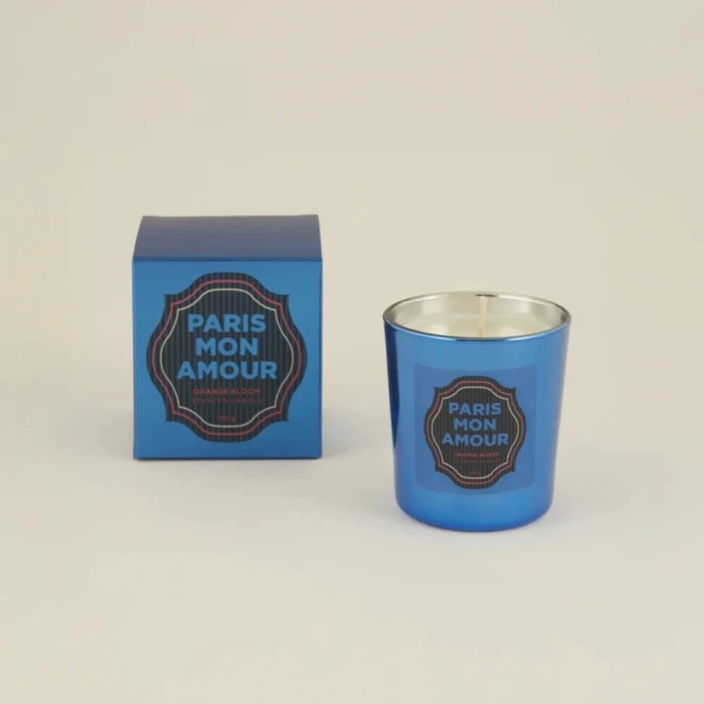Karaca Home Pop Art Collection Paris Mon Amour Orange Bloom Scented Candle | 153.09.01.5948