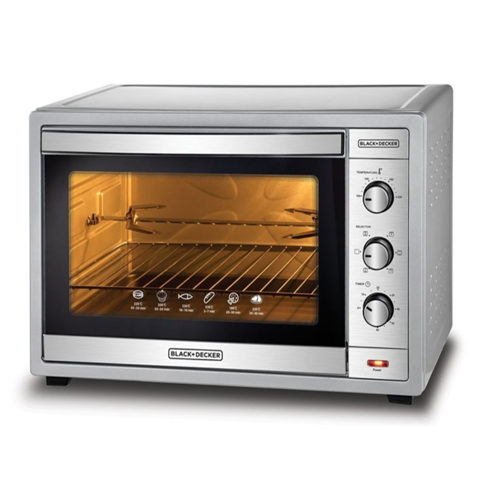 Black+Decker Electric Oven 62L Double Glass 2000w Convection | TRO62RDG-B5