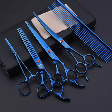 Professional Dog Grooming Scissors Set - 7 Inch JP Pet Shears, 6pcs | PET-SCISSOR-2025